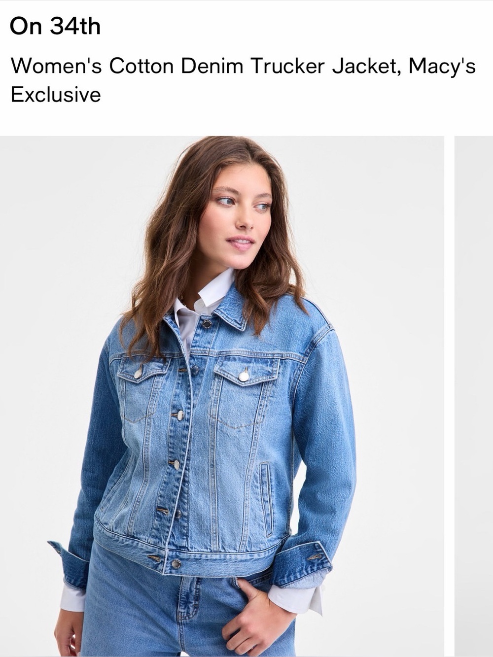 ON-3AW Light Blue Denim Jean Jacket - Women's Casual Trucker